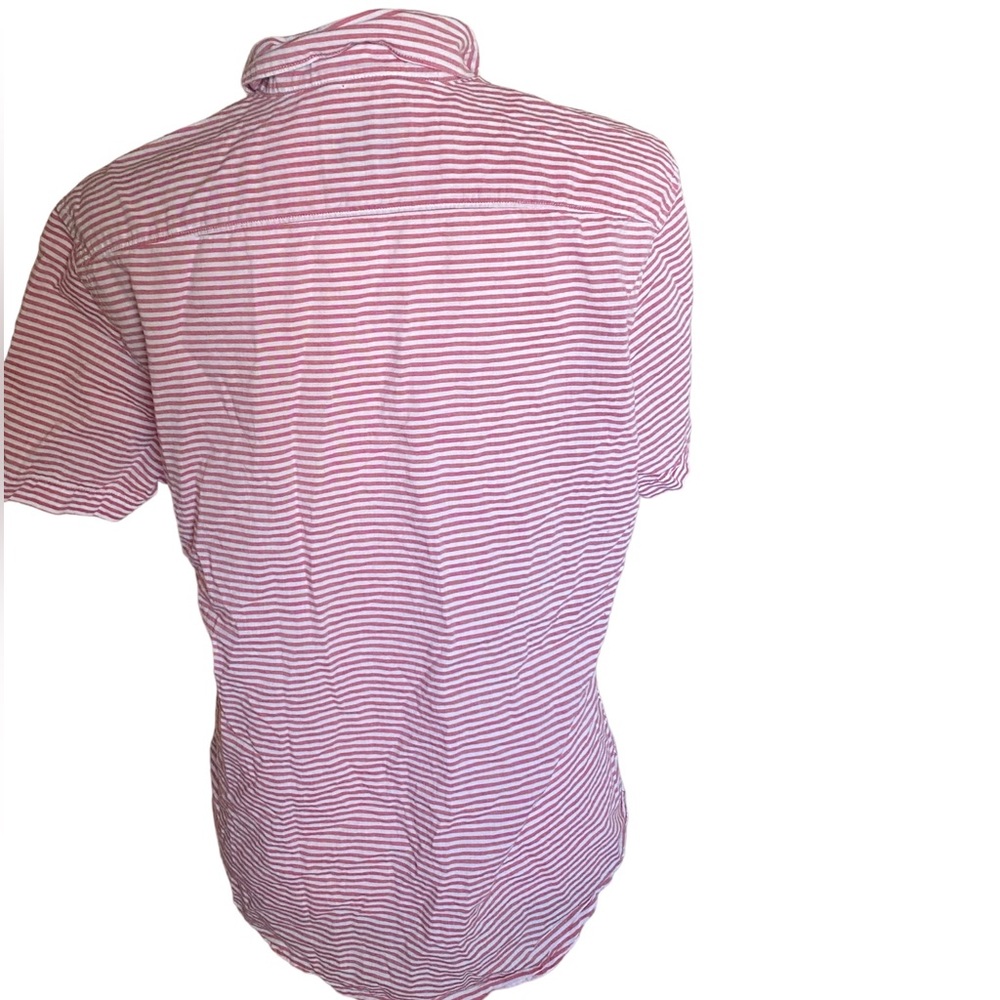 Express | Womens Short Sleeve American Flag Patriotic Button up Top Size Medium - Picture 4 of 6